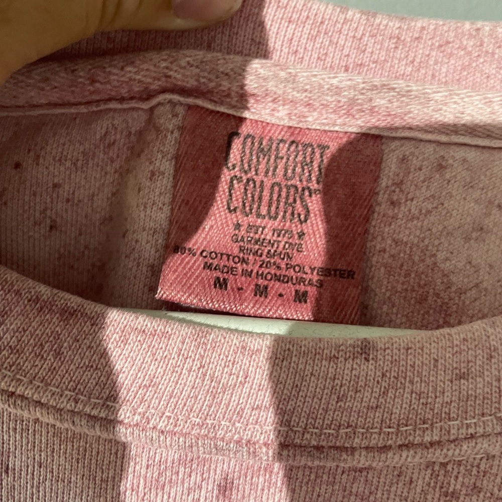 Comfort Colors Pink Sweatshirt - Picture 2 of 2